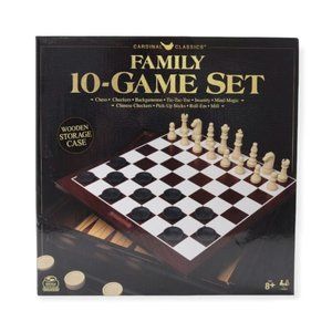 Family 10 Classic Game Set, for Families and Kids Ages 8 and up